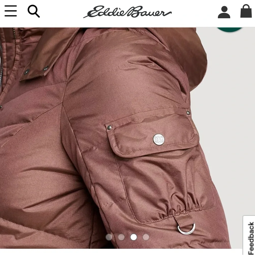 Eddie Bauer Sun Valley Black Down Parka - Picture 11 of 12